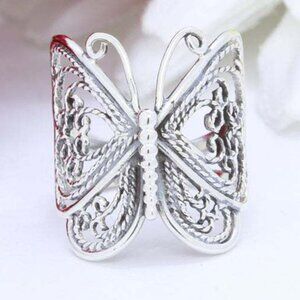 Silver Butterfly Ring